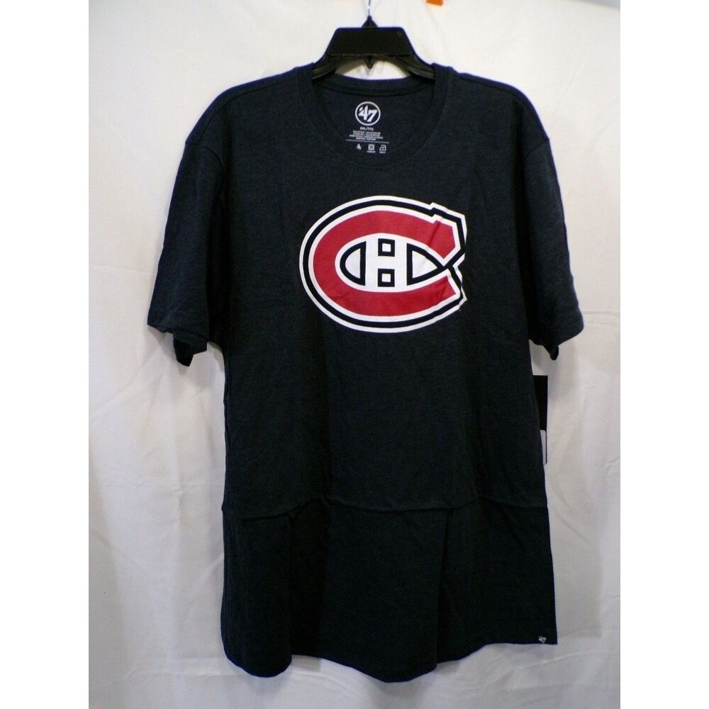 47 Brand Montreal Canadiens NHL T-Shirt 2XL XXL Navy Graphic Crew Tee